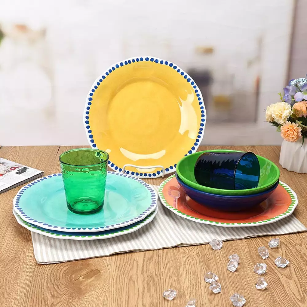 Bowl Expressions Medianocm 20Cm Azul Melamina Tt0649