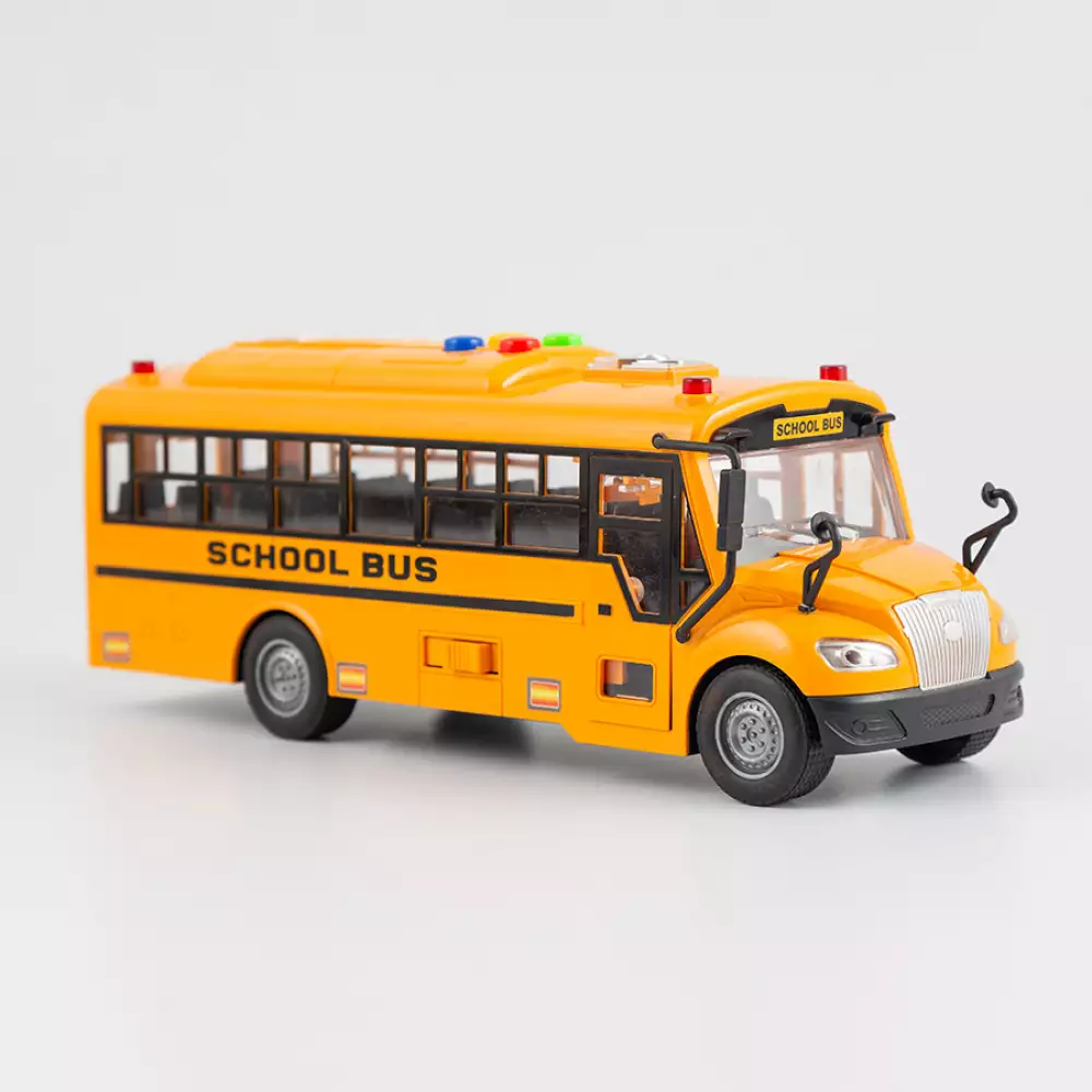 Bus Escolar Maypa Con Luz Y Sonido 31X11Cm Naranja Plastico