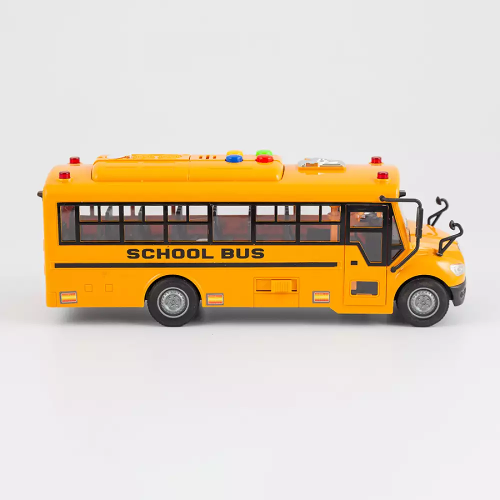 Bus Escolar Maypa Con Luz Y Sonido 31X11Cm Naranja Plastico