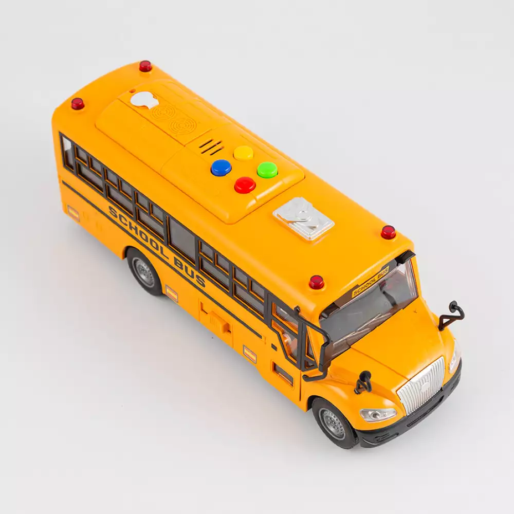 Bus Escolar Maypa Con Luz Y Sonido 31X11Cm Naranja Plastico