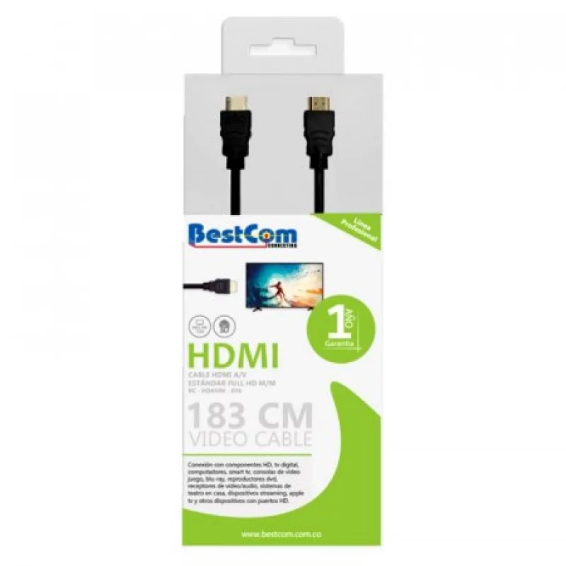 Cable Hdmi De Audio Y Vídeo 1.83M.