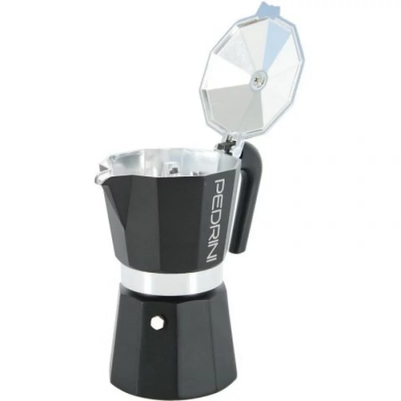 Cafetera 6 Negra Tazas Pedrini