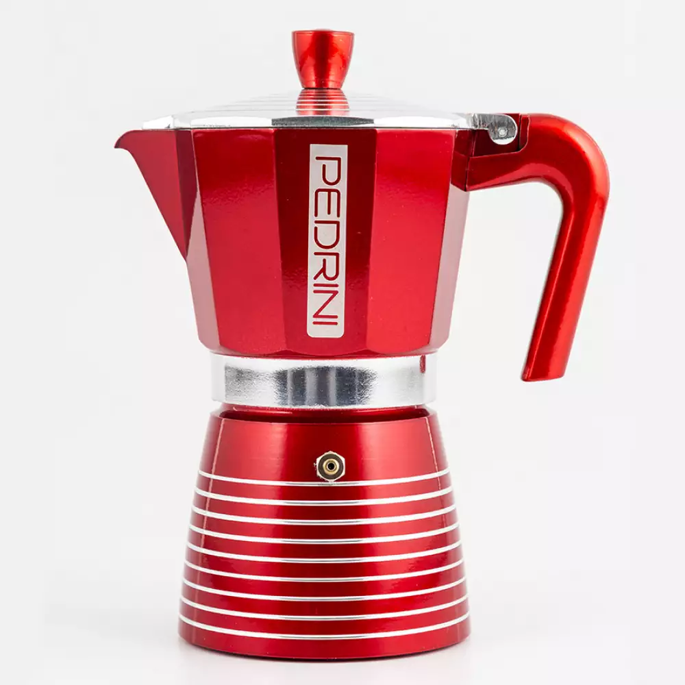 Cafetera Italiana Pedrini 6 Tz Infinity Aluminio P9016