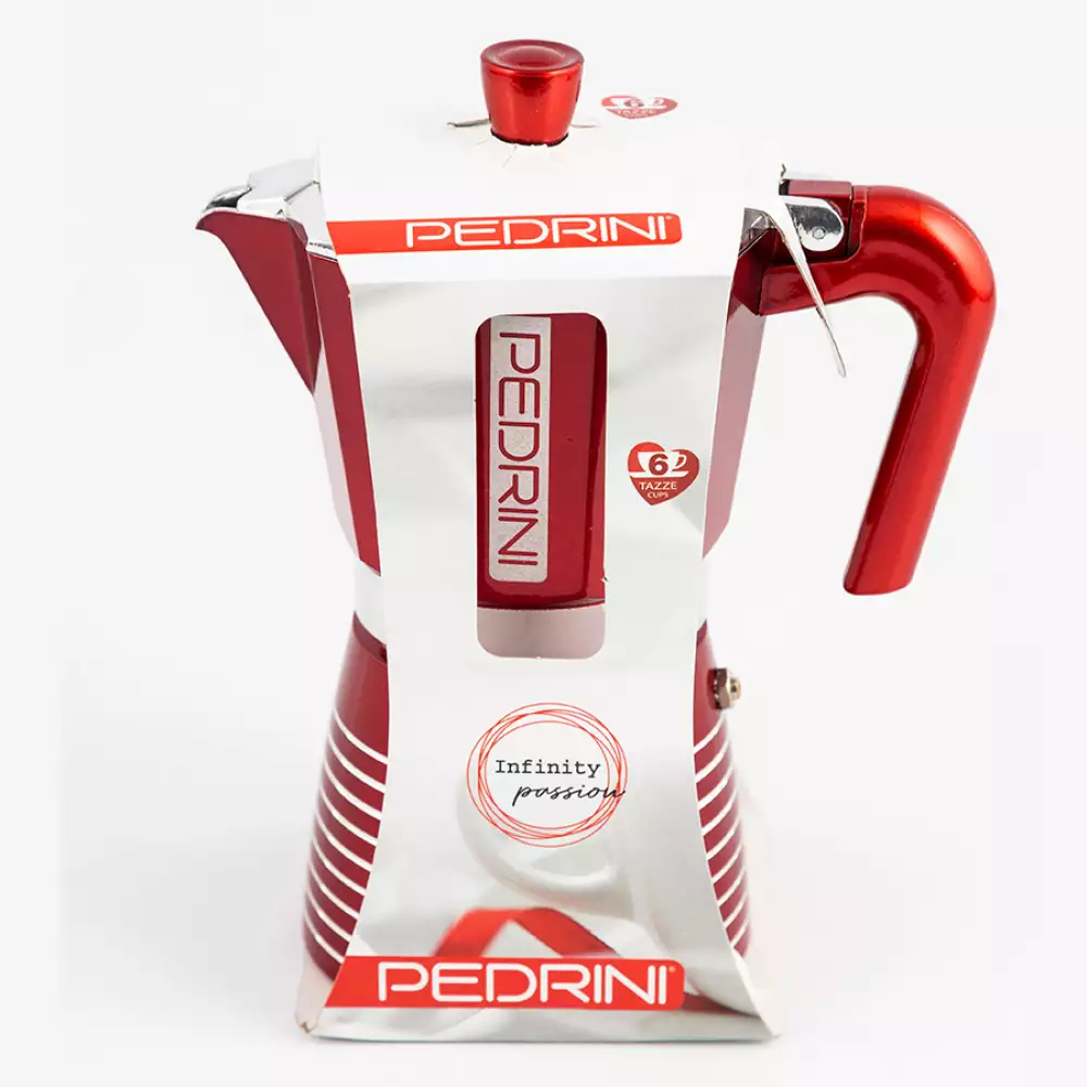 Cafetera Italiana Pedrini 6 Tz Infinity Aluminio P9016