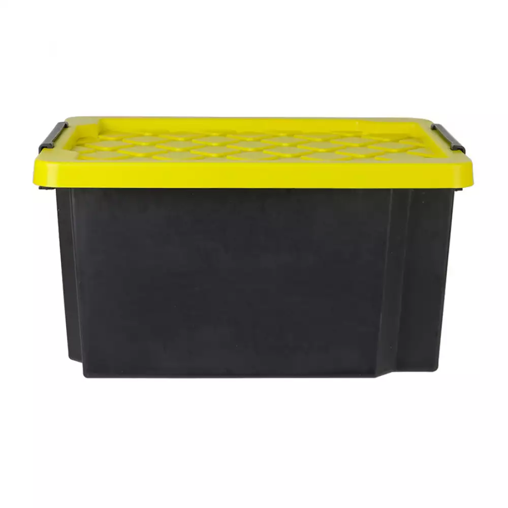 Caja Heavy Duty 44X34X23Cm Negro 25 Lt Plastico Tg598