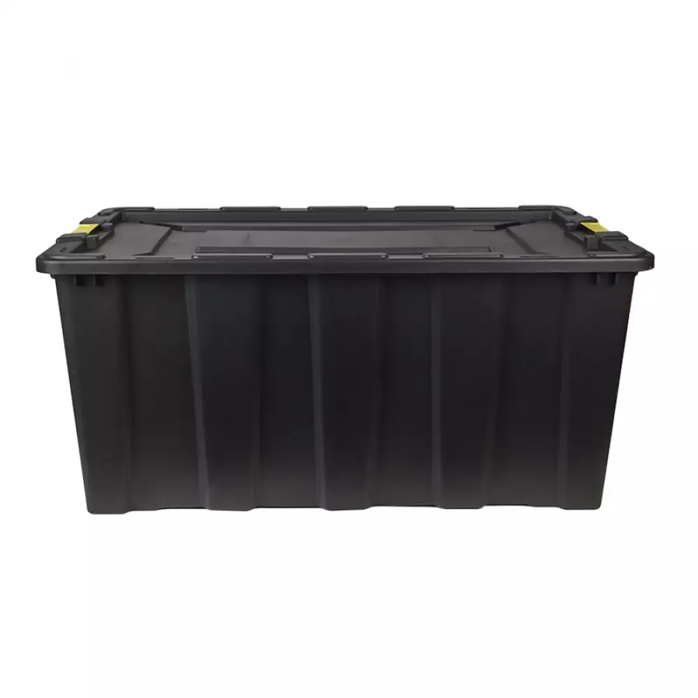 Caja Heavy Duty 92X58X42Cm Negro 150 Lt Plastico Tg59