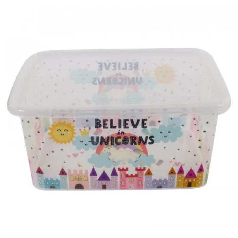 Caja Organizadora Great Plastic 4375 Unicornios 26 Lt