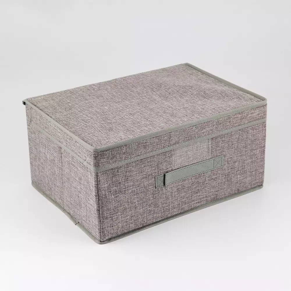 Caja Plegable Ultra Clean 34X3X40Cm Gris Tela 101001740