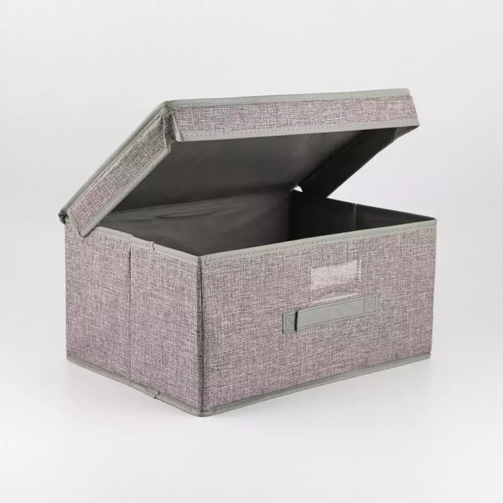 Caja Plegable Ultra Clean 34X3X40Cm Gris Tela 101001740