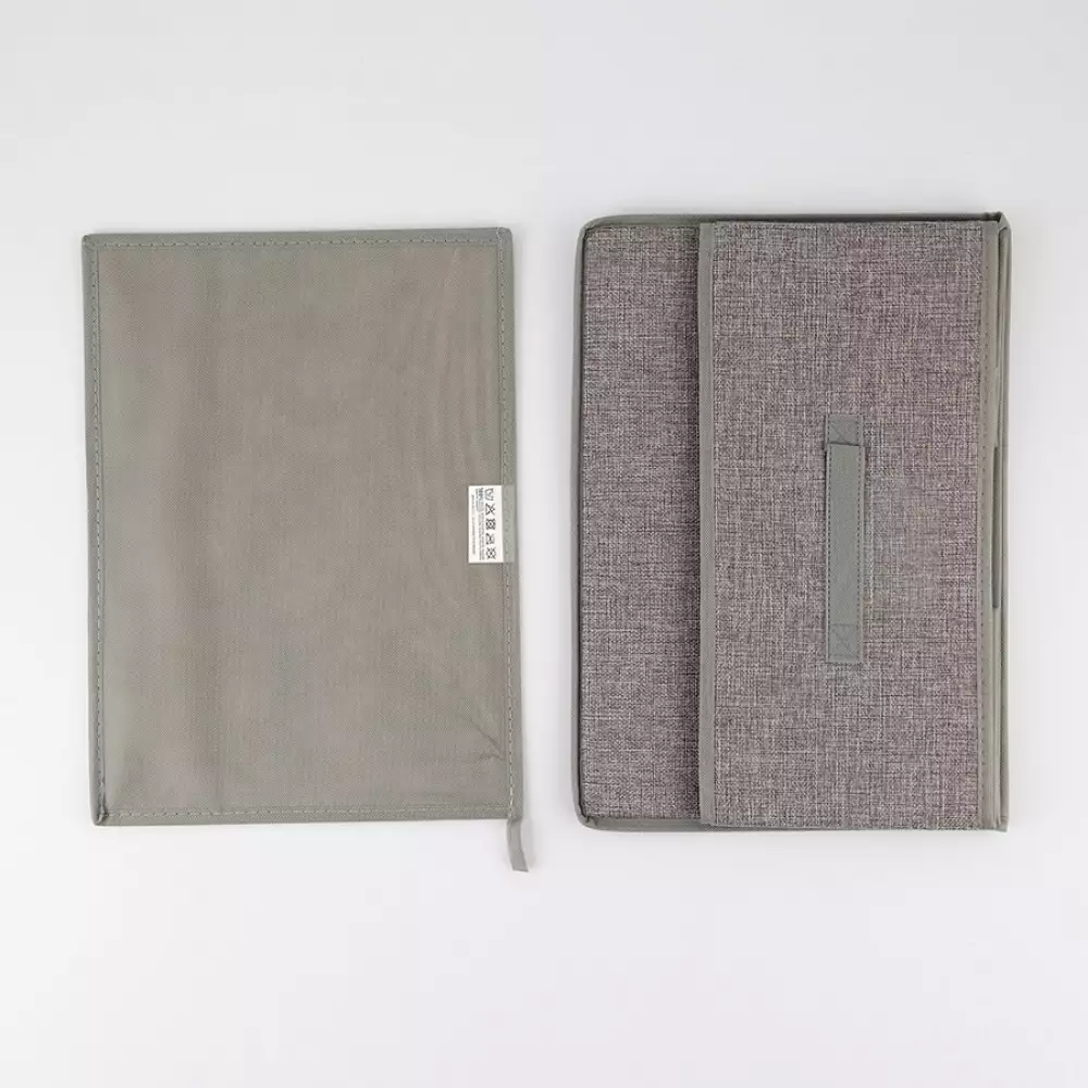 Caja Plegable Ultra Clean 34X3X40Cm Gris Tela 101001740