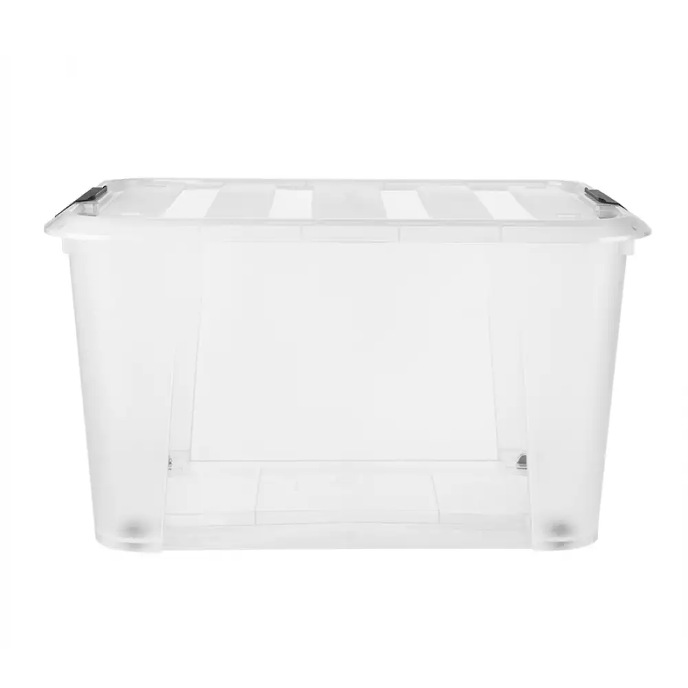 Caja Tengone Ruedas 56X39X33Cm Translucido 52 Lt Plastico Tg5