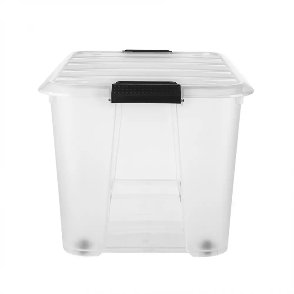 Caja Tengone Ruedas 56X39X33Cm Translucido 52 Lt Plastico Tg5