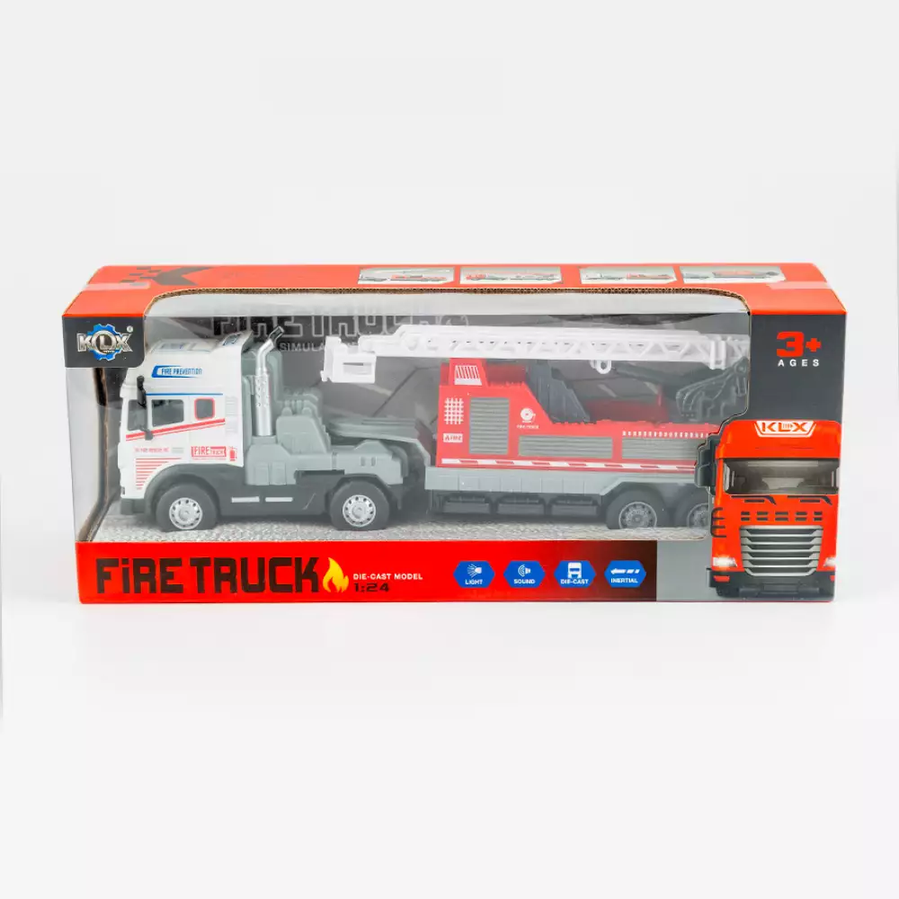 Camion Maypa Bomberos Luz y Sonido 33X10Cm Rojo 2 P