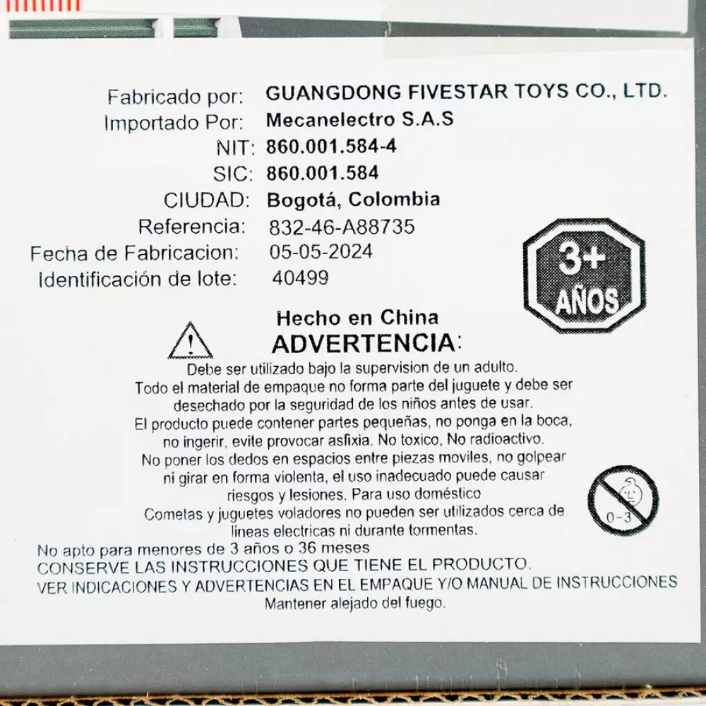 Camion Maypa Bomberos Luz y Sonido 33X10Cm Rojo 2 P