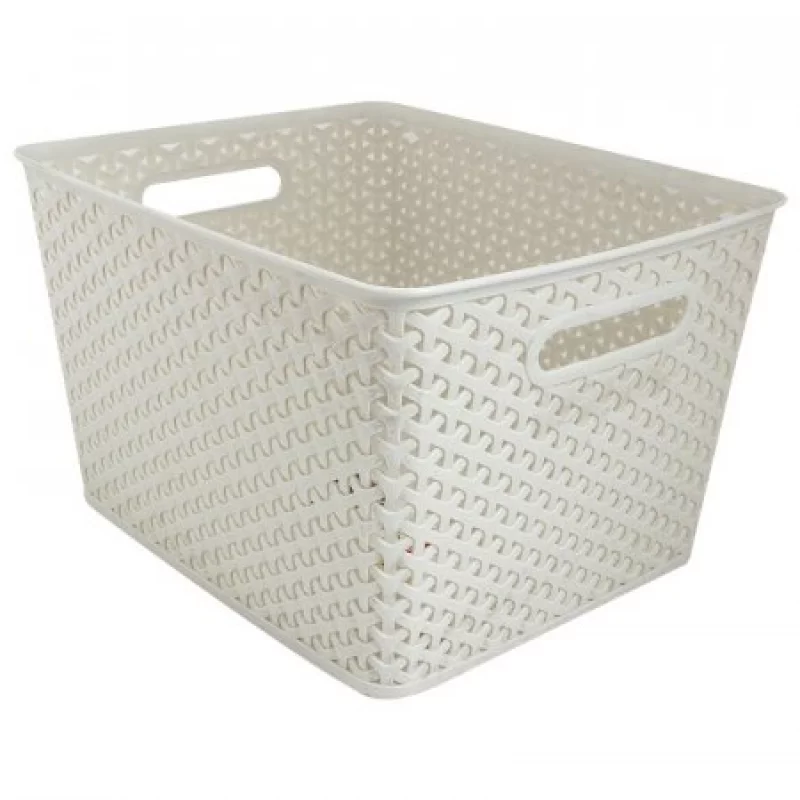 Canasta Curver 196861 Rattan 35X22X29 Crema