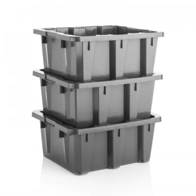 Canastilla Estra Trafico 22X41X50Cm Gris Plastico