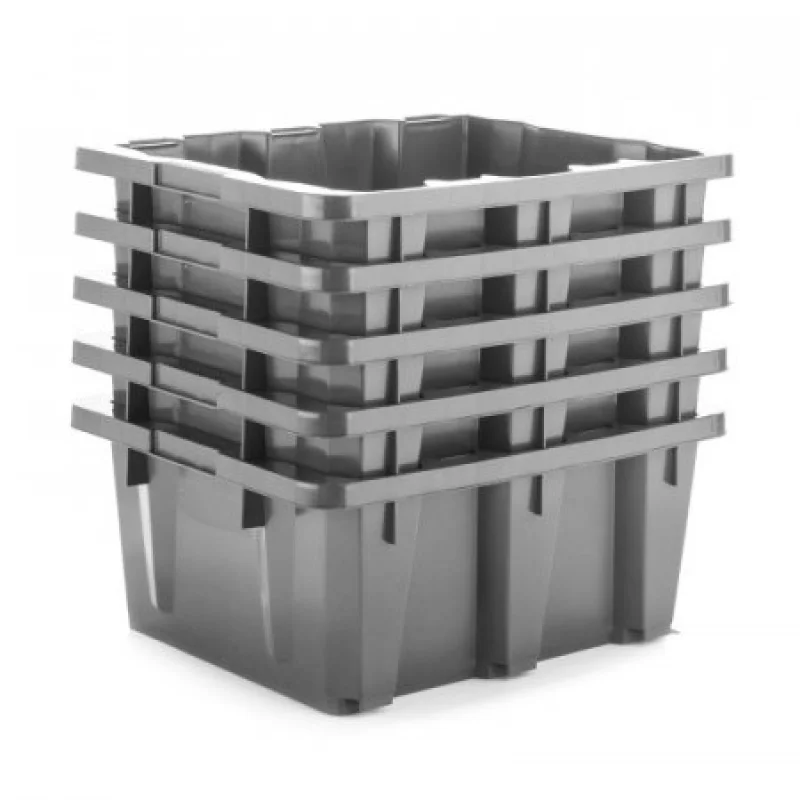 Canastilla Estra Trafico 22X41X50Cm Gris Plastico