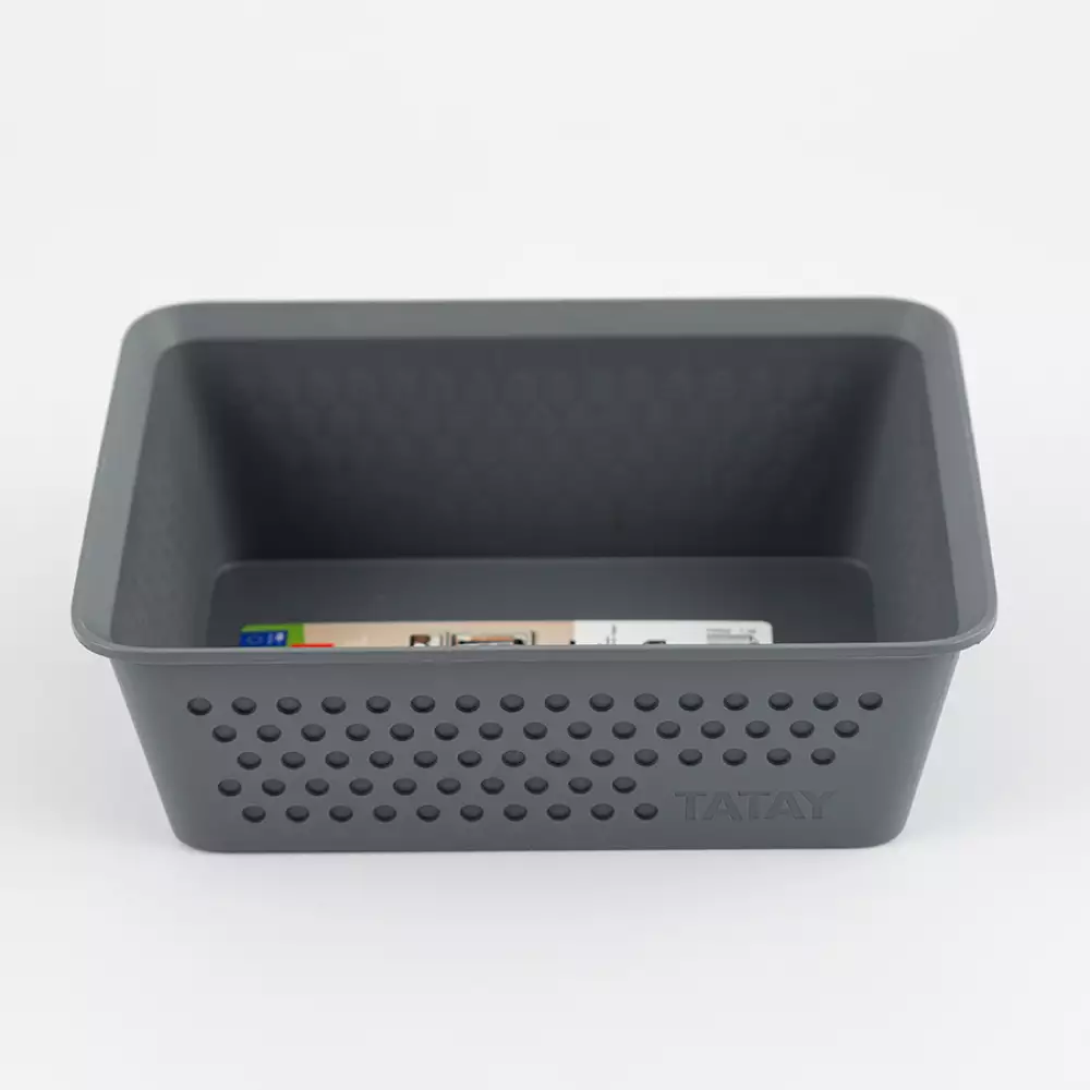 Canastilla Tatay 12X6X16Cm Gris Plastico 7013614