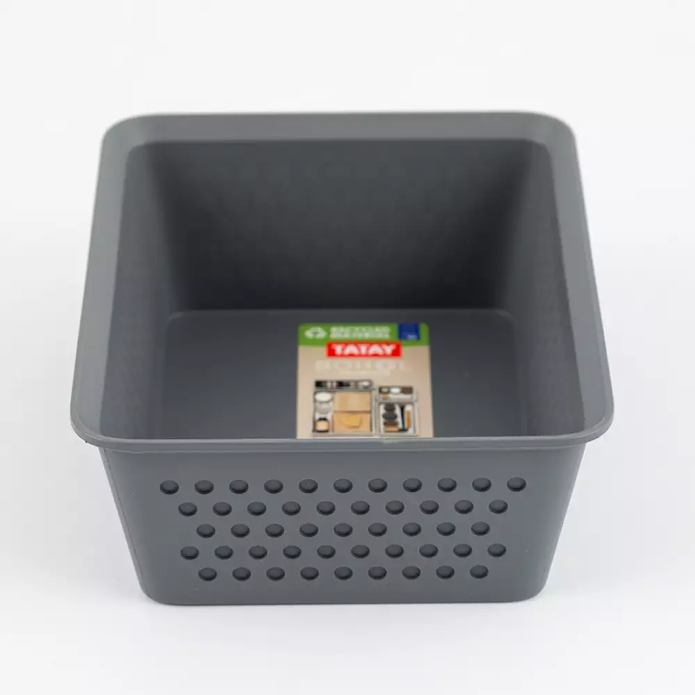 Canastilla Tatay 12X6X16Cm Gris Plastico 7013614