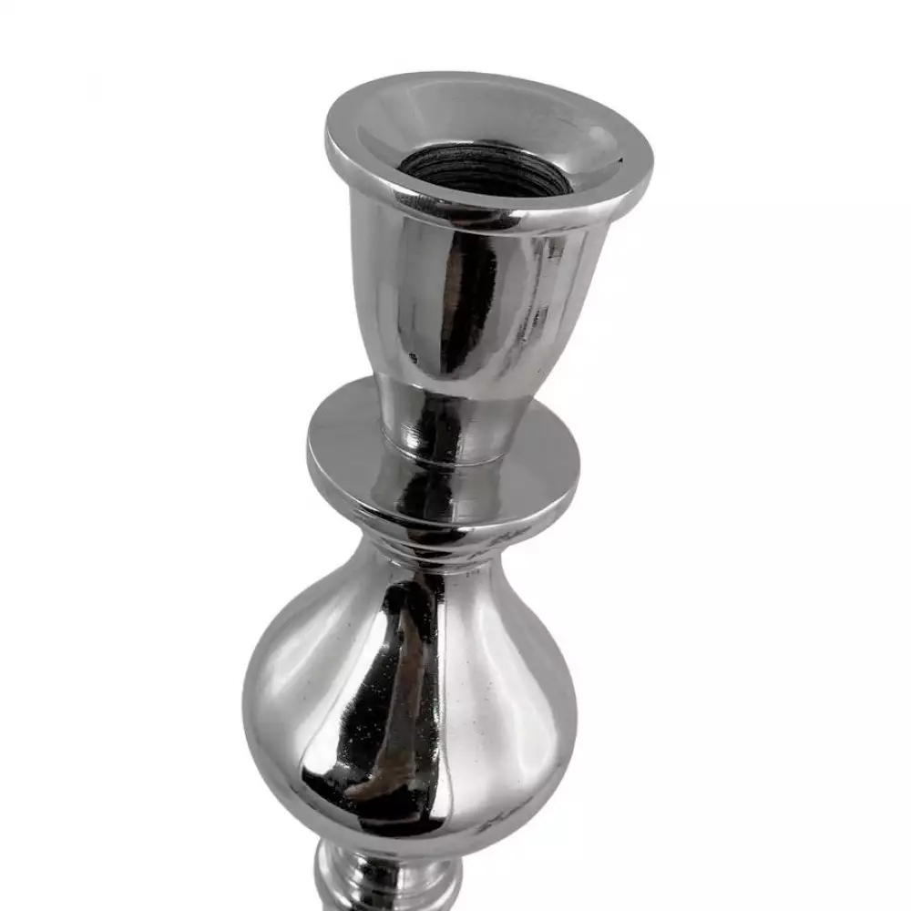 Candelabro Torno Concepts Luxor 11X47X11Cm Plateado Aluminio 4