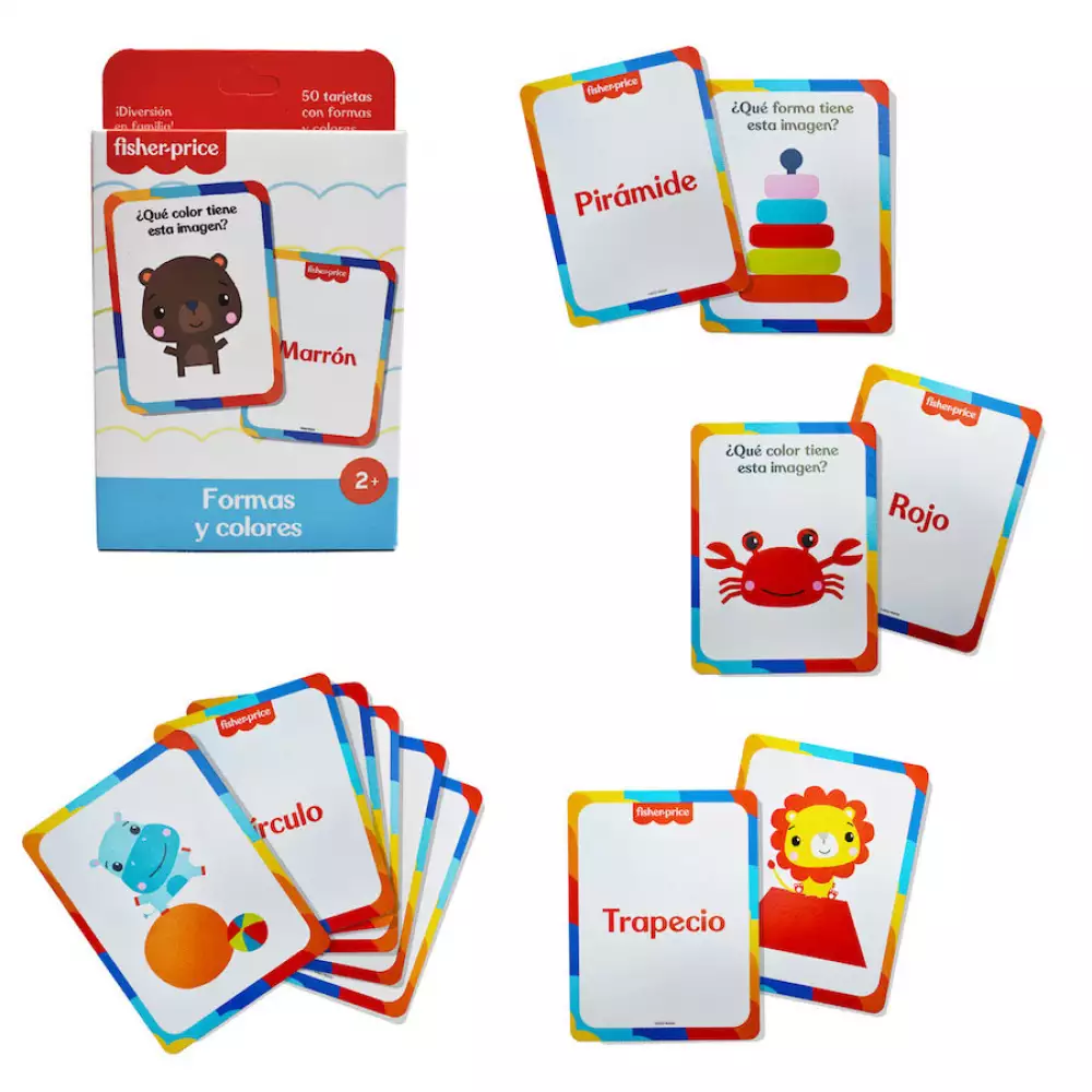 Cartas De Aprendizaje Fisher Price Formas Y Colores Fp-Colors