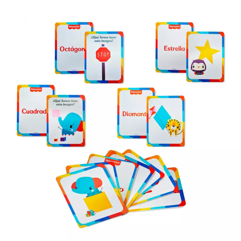 Cartas De Aprendizaje Fisher Price Formas Y Colores Fp-Colors