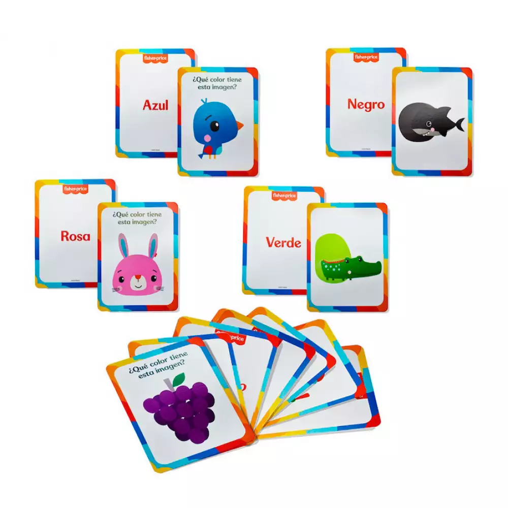 Cartas De Aprendizaje Fisher Price Formas Y Colores Fp-Colors