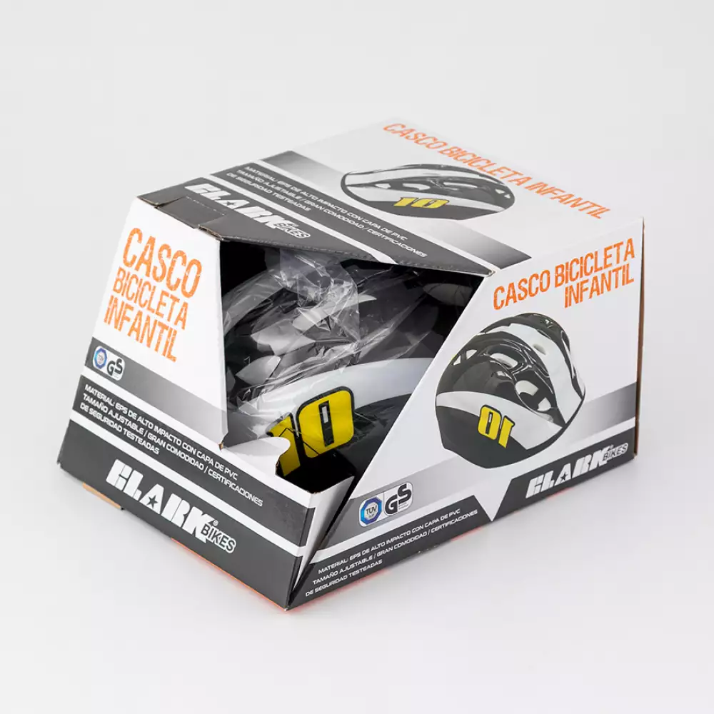 Casco Ciclismo Clark Talla M Unica Blanco  Polietileno