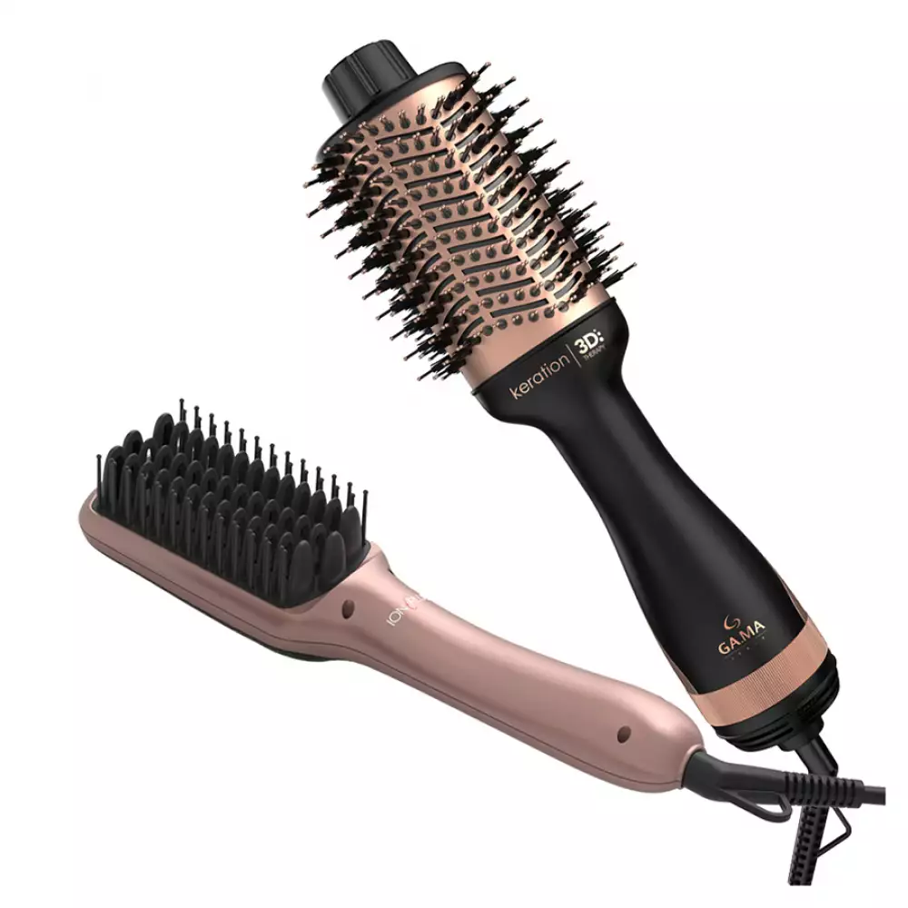 Cepillo Secador Gama + Alisador Keration Rosado 1300 W Pkcco0000