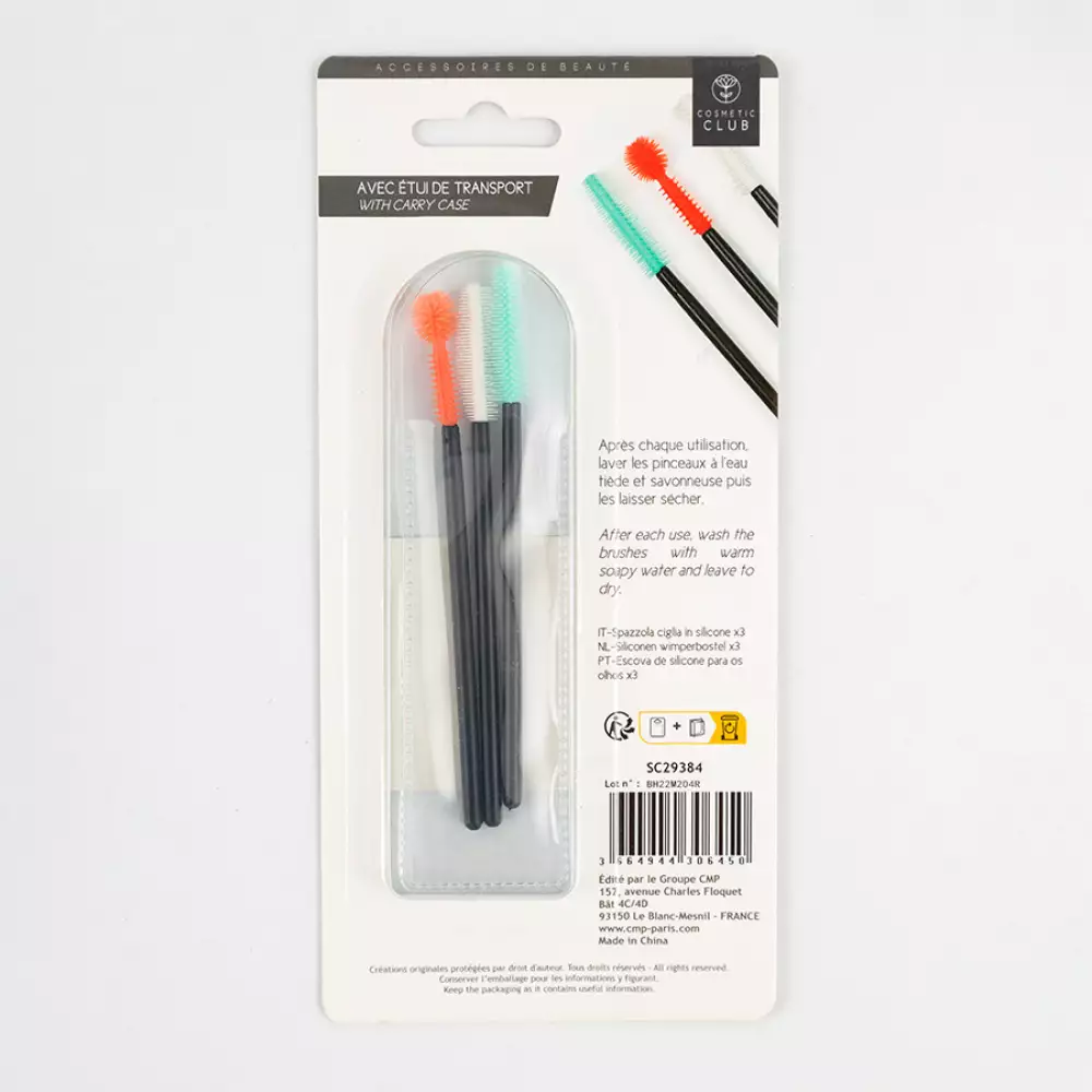 Cepillos Para Pestañas Cosmetic Club Setx3