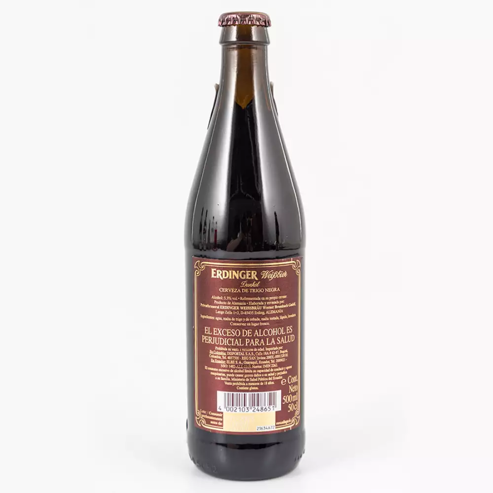 Cerveza Erdinger Dunkel X500 Ml Botella 8651