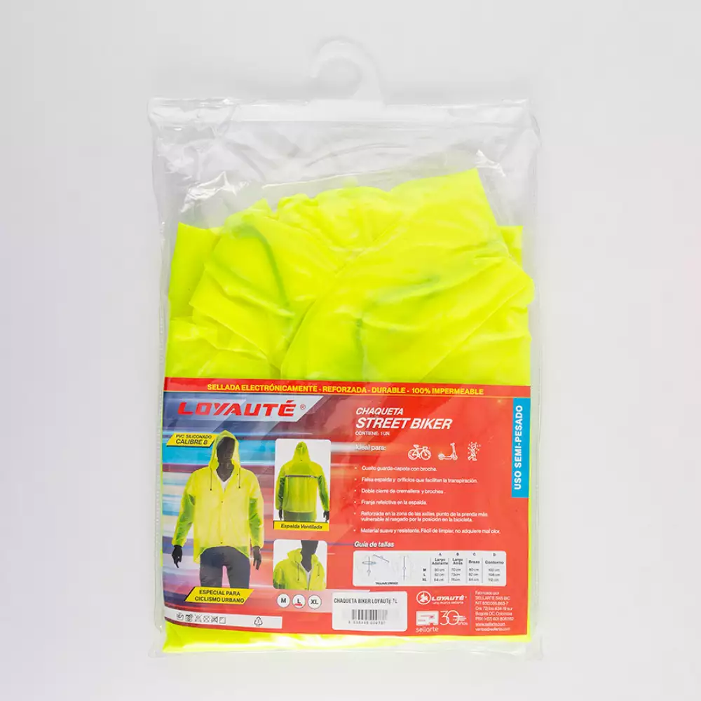 Chaqueta Impermeable Bicicleta L Pvc Biker Tl