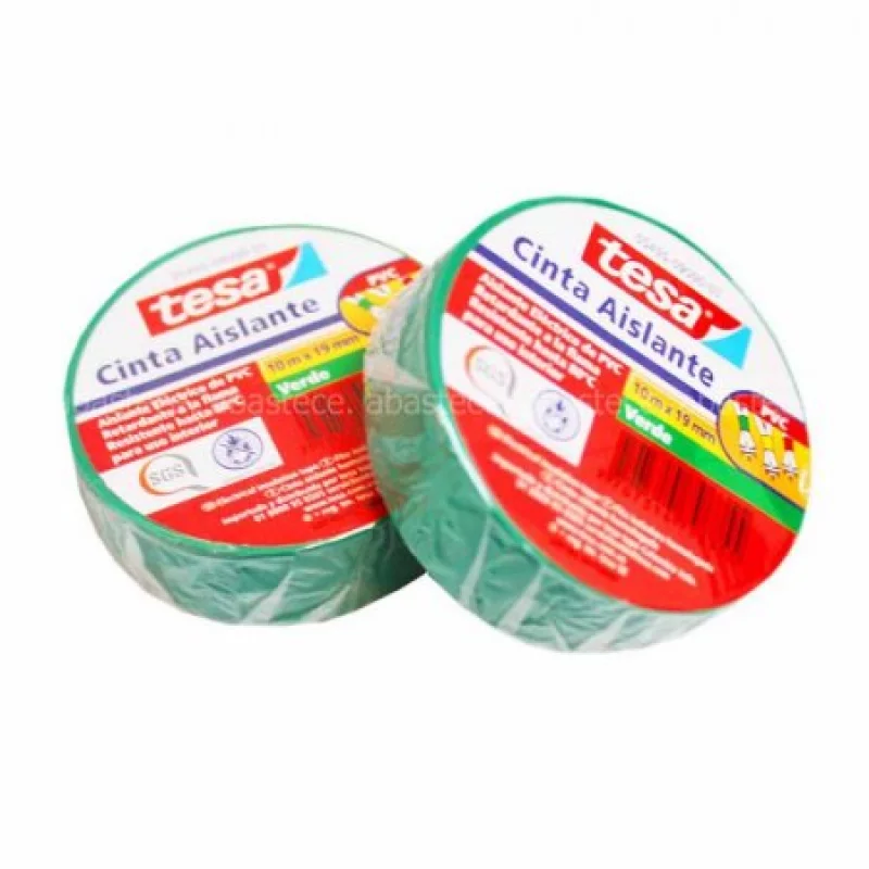 Cinta Aislante Tesa Verde 10 Mts X 19 Mm