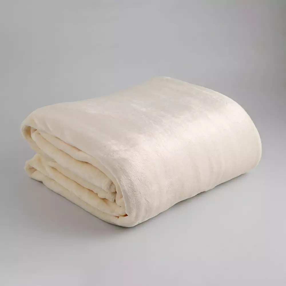 Cobija Expressions Flannel Doble 180X220Cm Beige Poliester