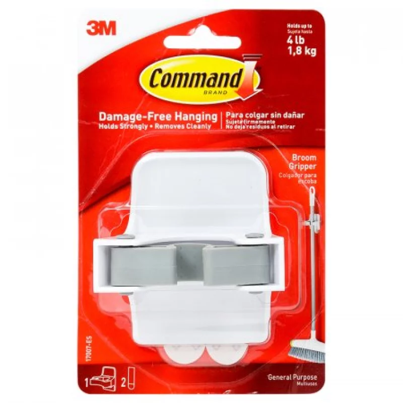 Colgador Para Escoba Command Blanco