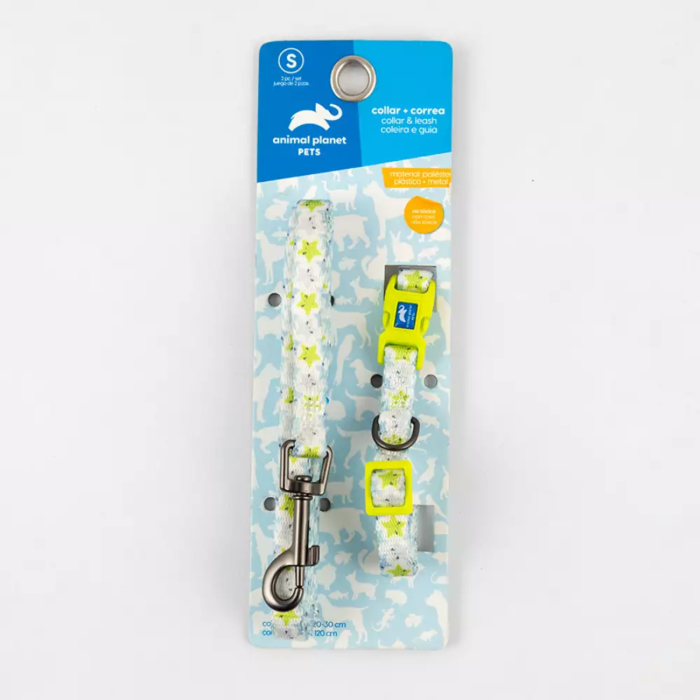 Collar + Correa Animal Planet Surtido S 3/8X8-12 --546
