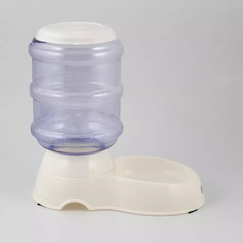 Comedero Y Bebedero Vida De Perro Mediano Blanco Plastico Vdp-1