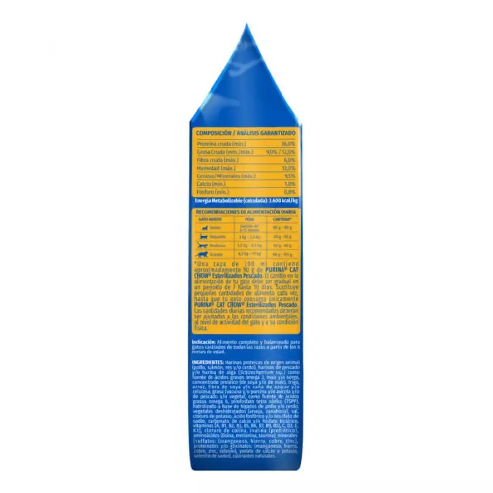 Concentrado Gato Cat Chow 1.5 Kg Pescado 12594948