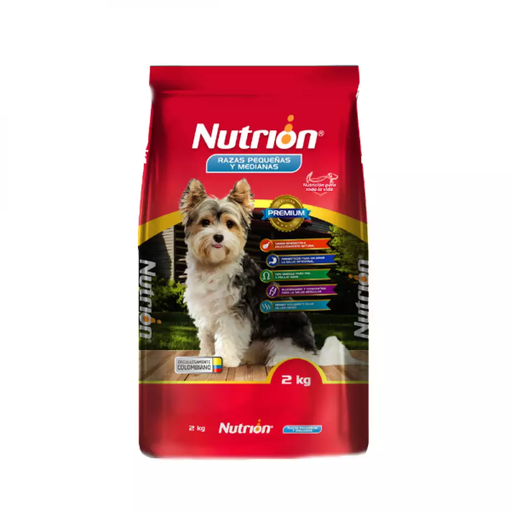 Concentrado Nutrión Para Razas Pequeñas Y Medianas 2Kg