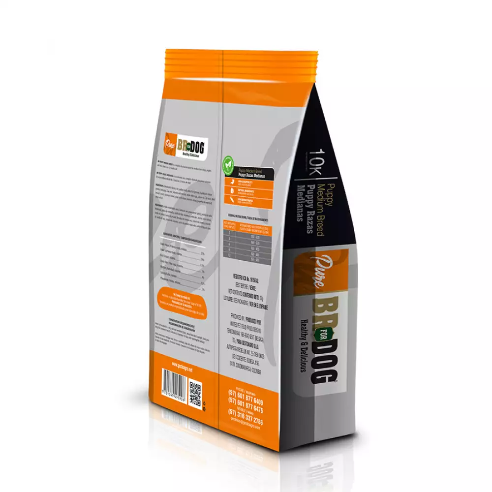 Concentrado perro br for dog puppy raza mediana 10