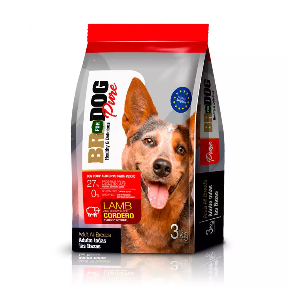 Concentrado Perro Br For Dog Pure Adulto Cordero 3 Kg 300200013