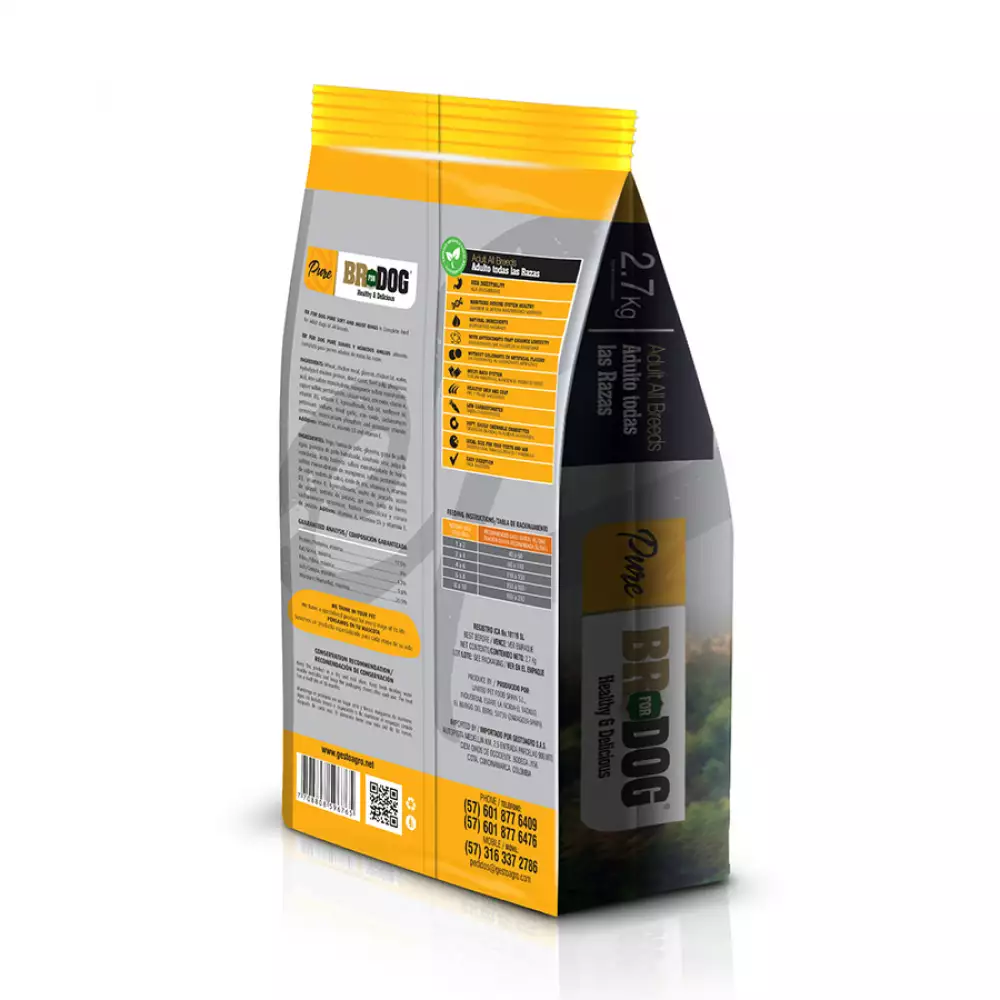 Concentrado perro br for dog pure Soft 2.7 kg 3002