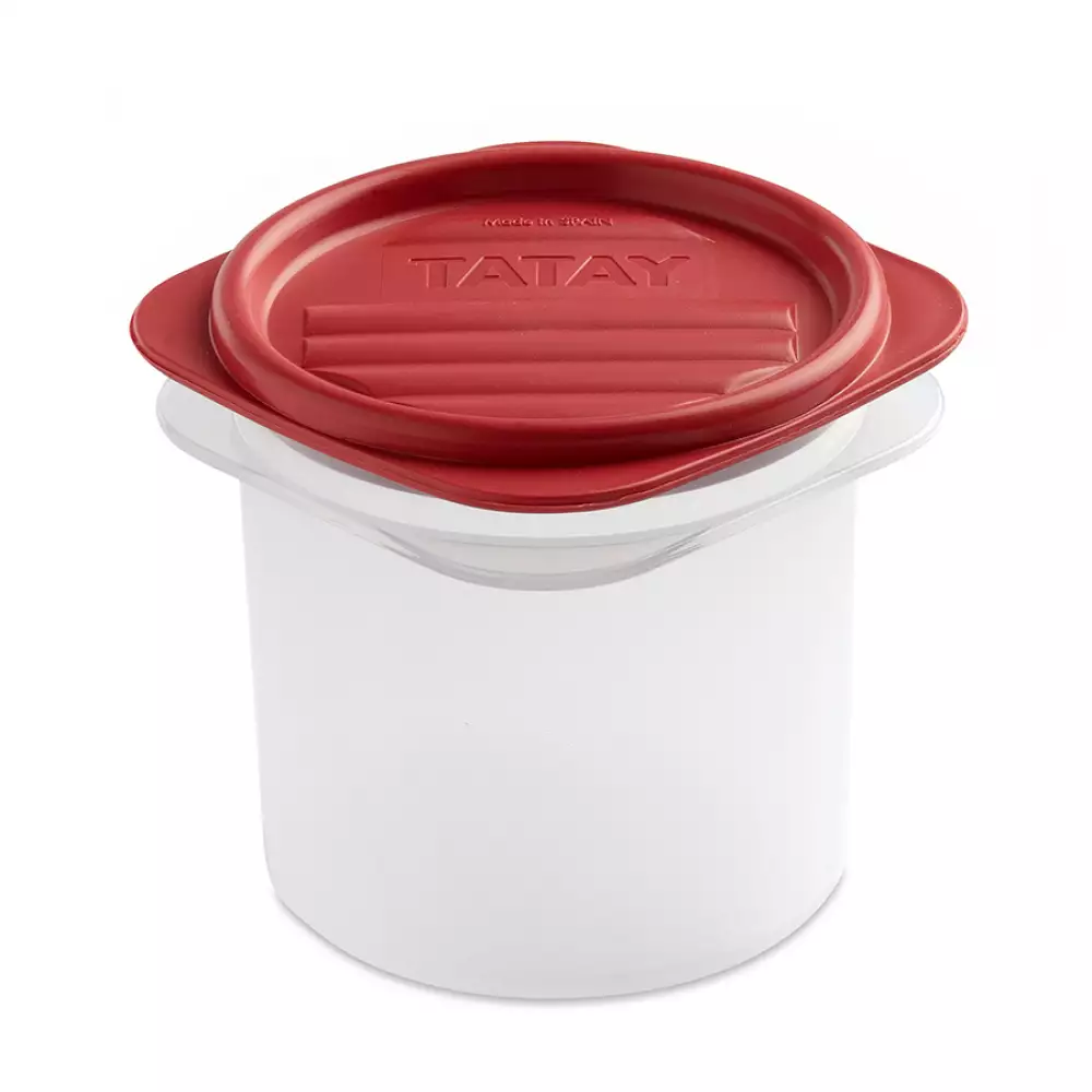 Contenedor Tatay Redondo Rojo .3 Lt Polipropileno 1160004