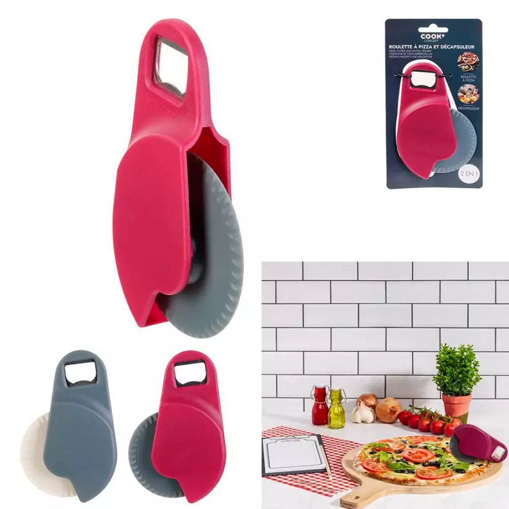 Cortador + Destapado Cook Concept Pizza Plastico Ku646