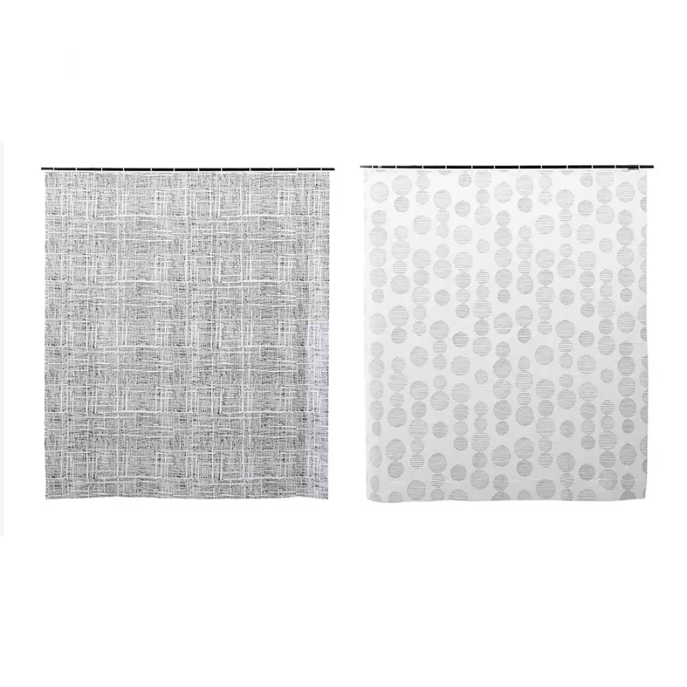 Cortina Bano Bathroom Solutions 2X38Cm Blanco Plastico