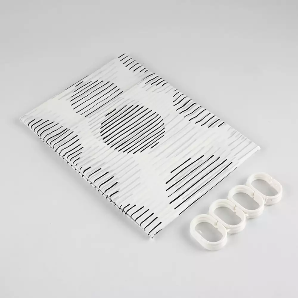 Cortina Bano Bathroom Solutions 2X38Cm Blanco Plastico