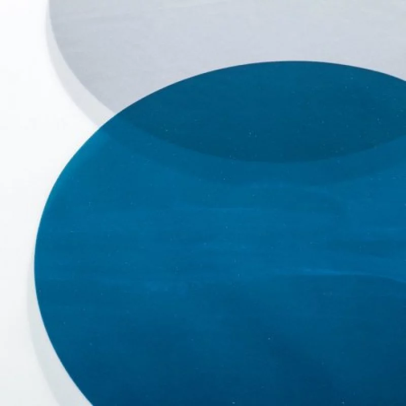 Cortina de Baño Blanco Con Azul