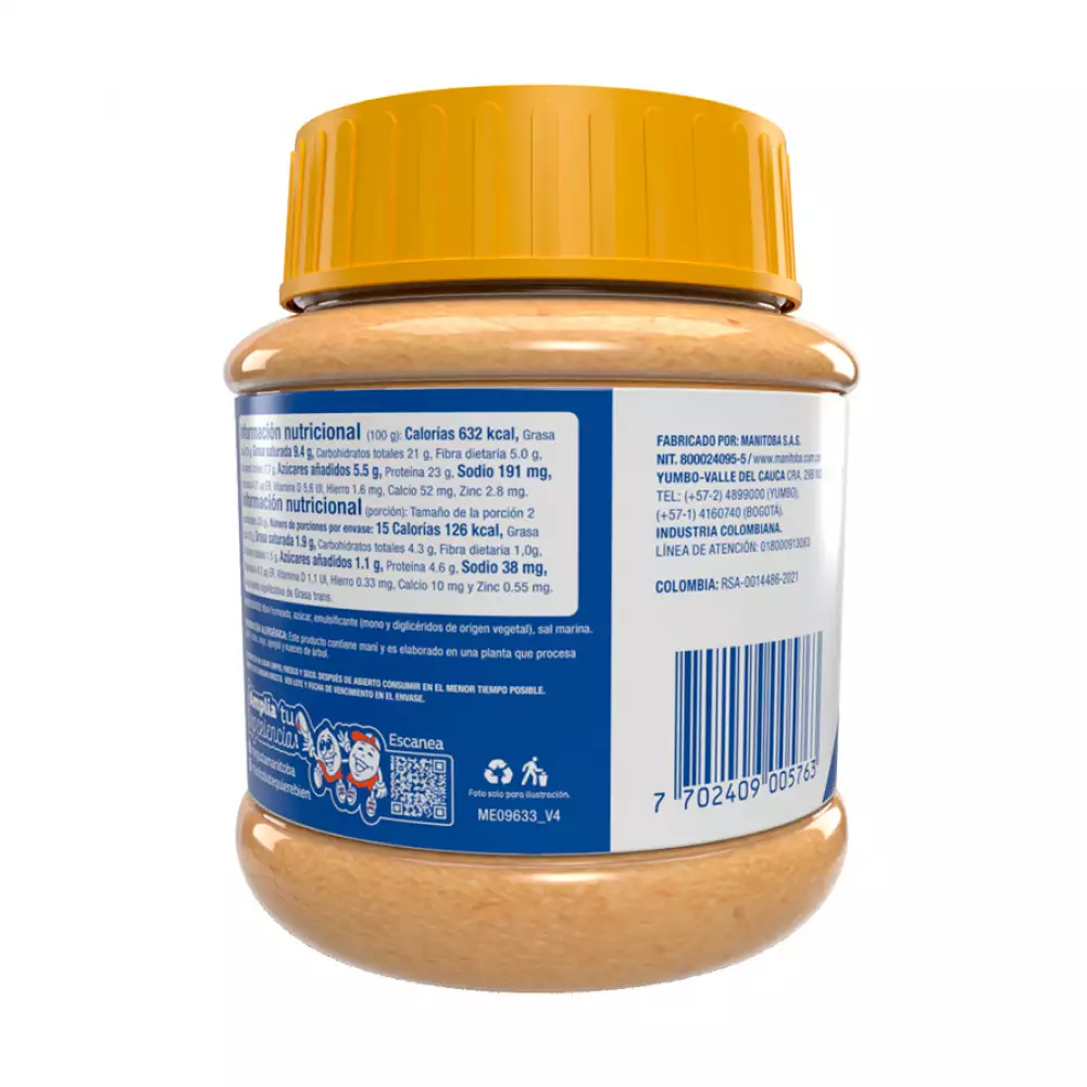 Crema De Mani Manitoba X 300 Gr Creamy