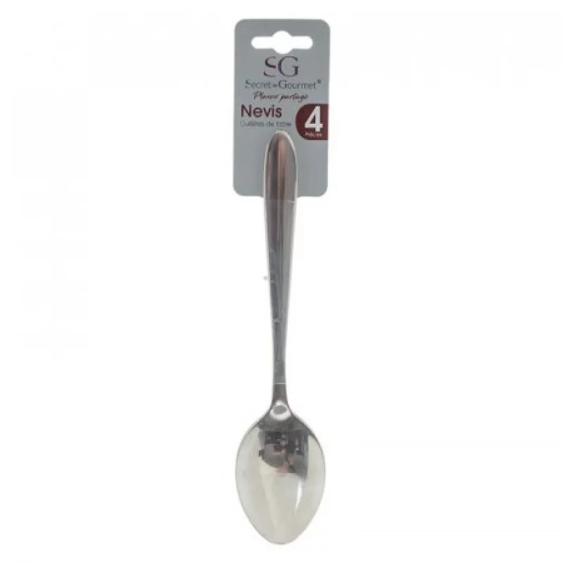 Cucharas Secret de Gourmet 4 Piezas en Acero Inoxidable