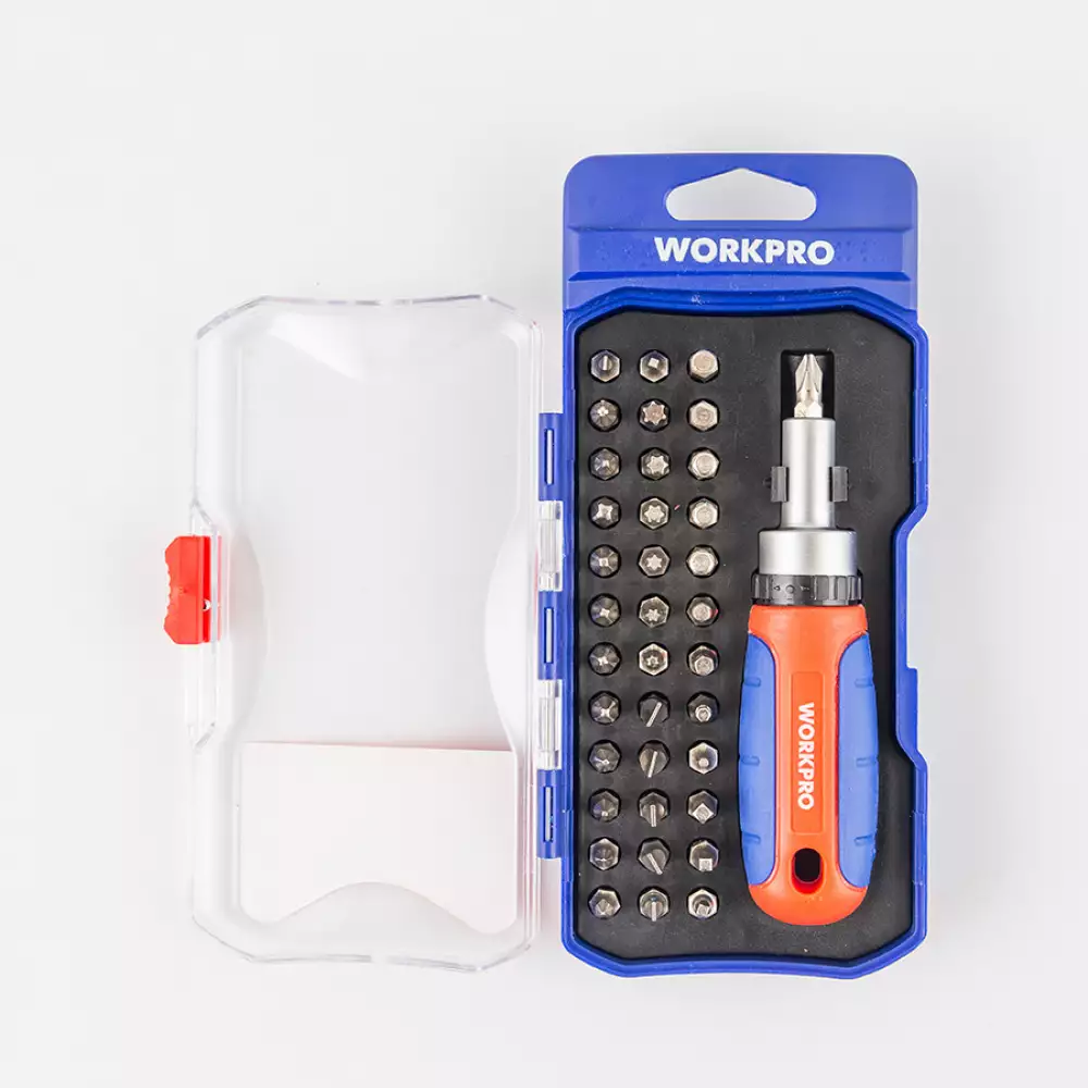 Destornillador Workpro Ratchet Juego 38 Pz Wp200517